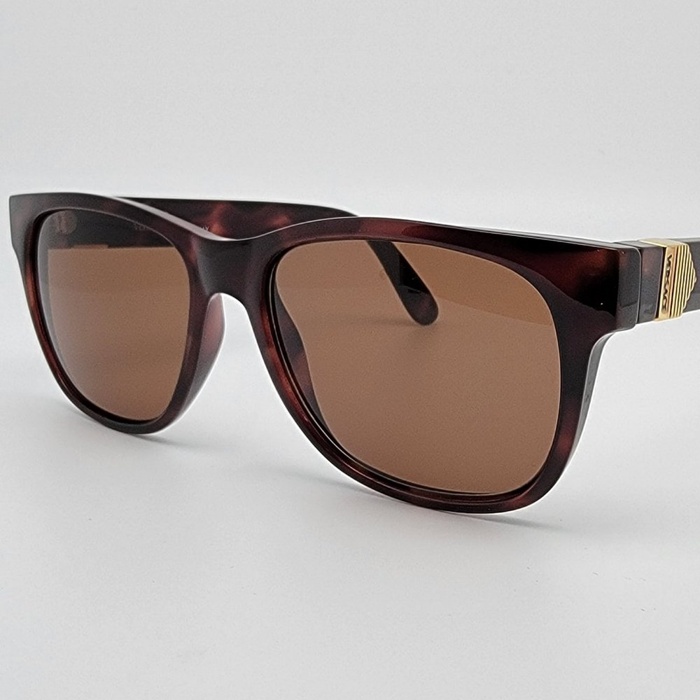 Versace Mod. 411 Col. 900 Dark Tortoise Gold Frame Brown Lens Sunglasses Italy